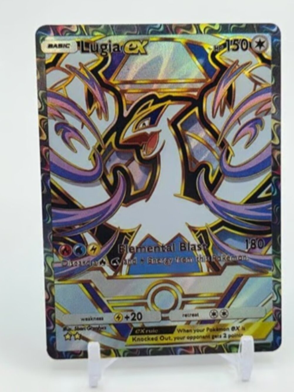 Fan-Art READ DISCRIPTION:HOLO LUGIA Card LUGIA Pokemon Card p1